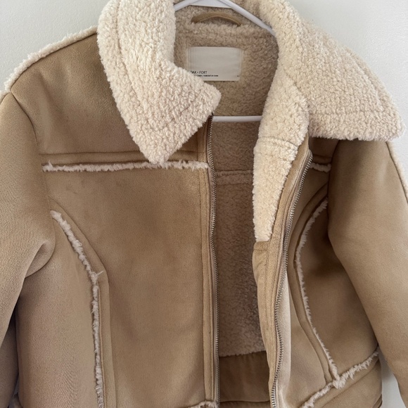 Oak and Fort Faux Suede Jacket - Picture 2 of 4